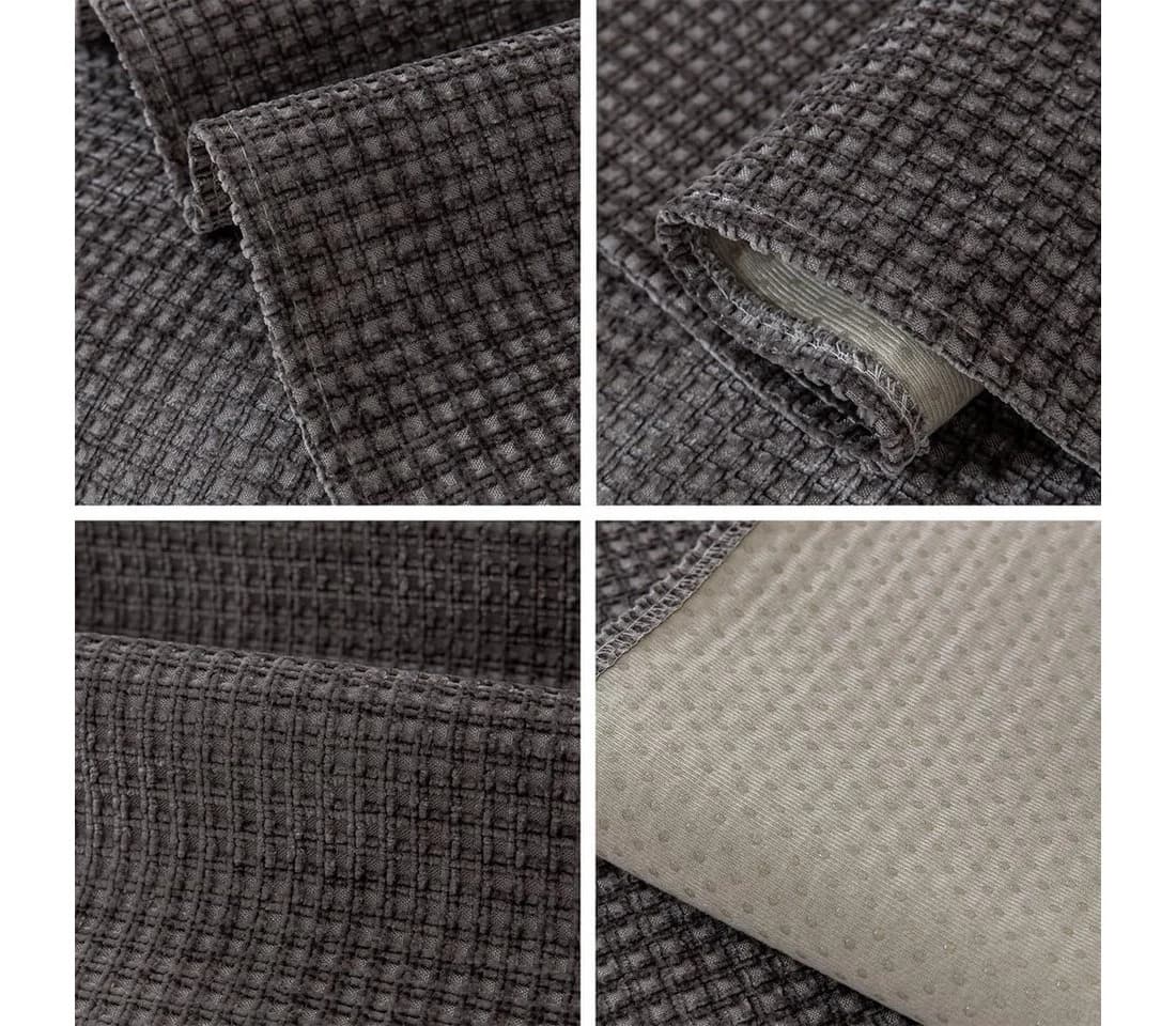 Minicloss Sofaschoner Karo-Chenille-Sofabezug 70x150cm, superweich, rutschfest - Bild 5
