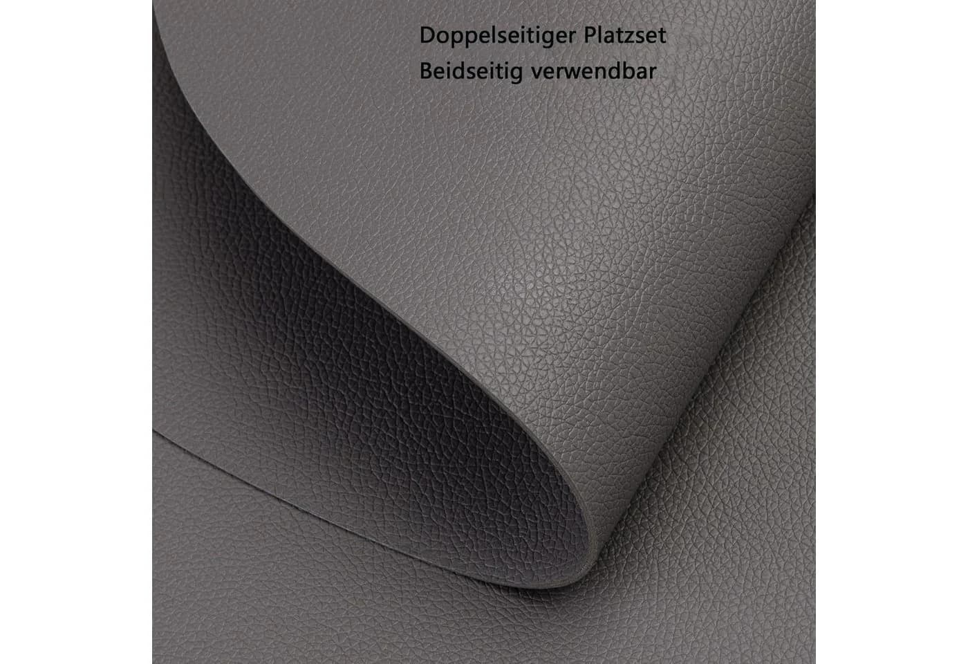 Minicloss Tischset Kunstleder Abwischbar 6-St - Bild 4