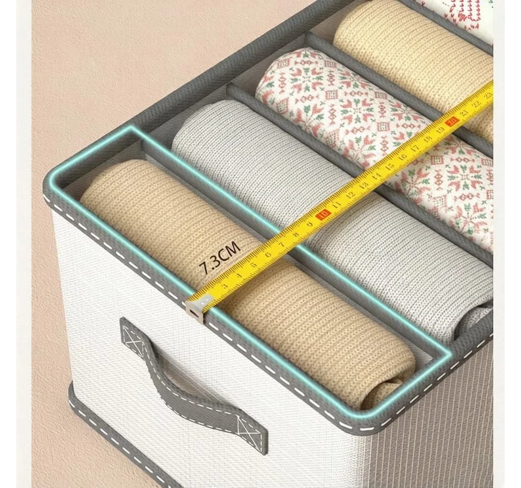 Minicloss Aufbewahrungsbox Kleiderschrank Organizer 9/7 Zellen Faltbar - Bild 4