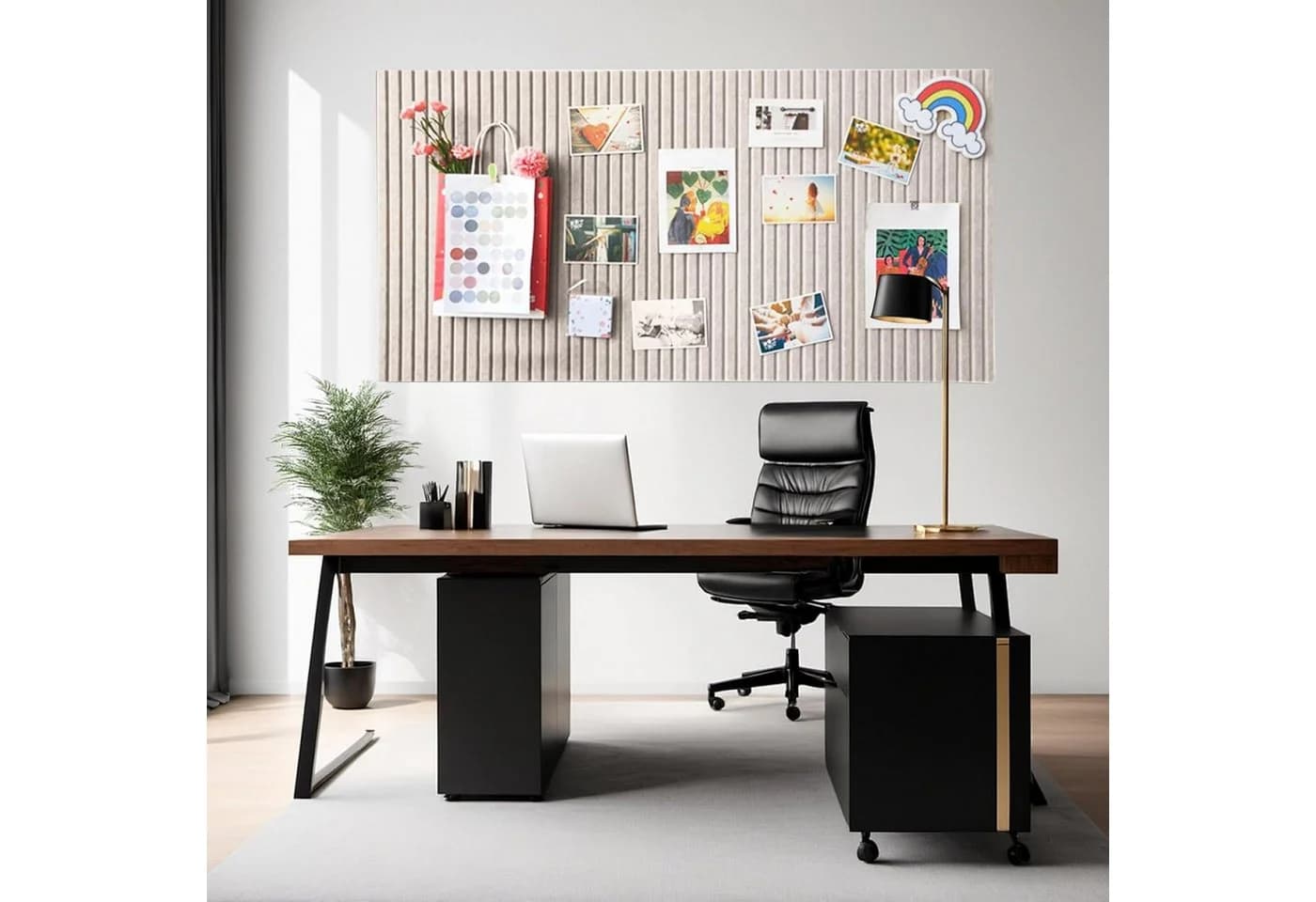 Bextsrack Pinnwand Fototafel mit selbstklebendem Klebeband, dekorative Korkwand aus Filz