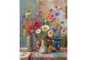 CLTYQ Malen nach Zahlen Set Blumenmuster Leinwand 40x50 cm Bild 2
