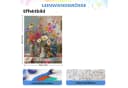 CLTYQ Malen nach Zahlen Set Blumenmuster Leinwand 40x50 cm Bild 3