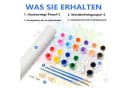 CLTYQ Malen nach Zahlen Set Blumenmuster Leinwand 40x50 cm Bild 4
