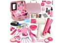 Zaewry Spielzeug-Frisierkoffer Friseur Set Kinder Schminkkoffer Mädchen Rosa Bild 2