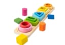 Zaewry Lernspielzeug Montessori Geometrisches Holzspielzeug Bunt Bild 2