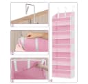 Bextsrack Hängeregal Hängeorganizer Tür mit 5 Fächern Rosa Bild 1