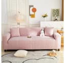Minicloss Stretch-Sofabezug Rosa Elastisch Couchbezug mit Muster Bild 3