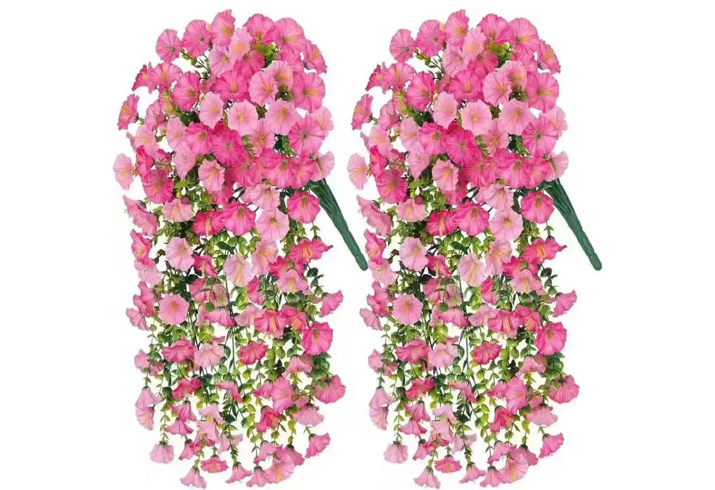 Minicloss Kunstblumenstrauß 2 Stück Hängend Rosa Veilchen - Bild 2