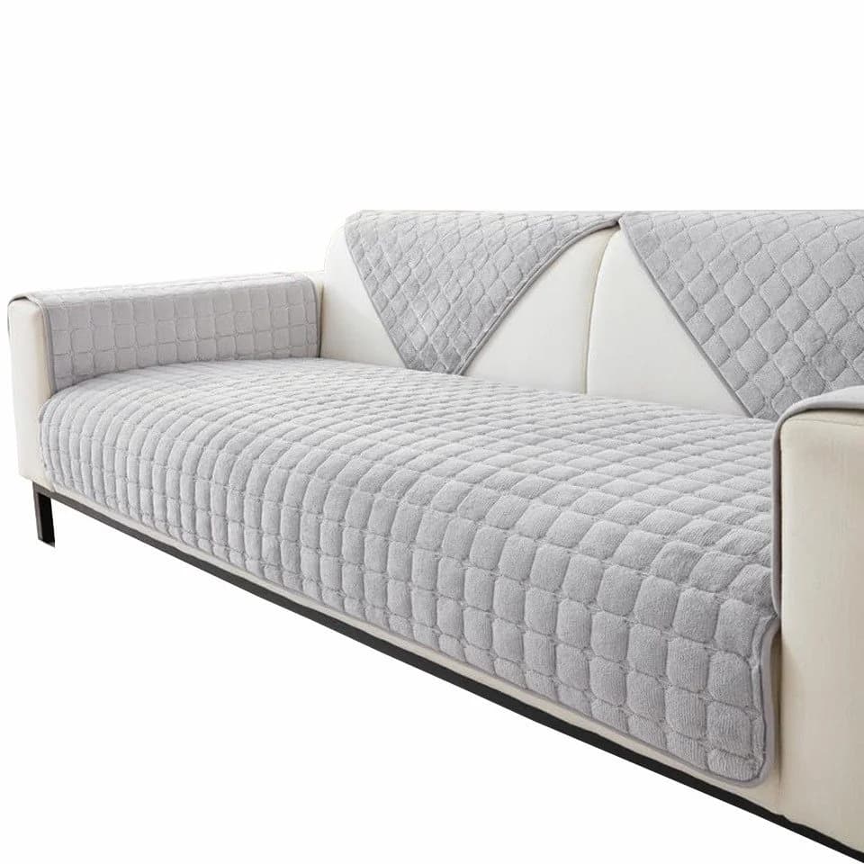 Zaewry Sofabezug Flanell Sofabezug 1 2 3 4 Sitzer Sofabezüge Couch Überzug L Form - Bild 2