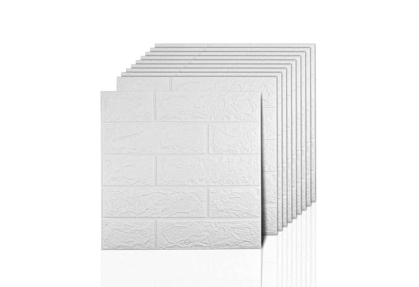 Zaewry 3D-Tapete 3D-Wandpaneele Selbstklebend, 10 Stück Wandverkleidung Selbstklebend, 35x38 cm Wandaufkleber Wasserdicht Wandtapete - Bild 2