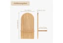 Zaewry Wandregal Holz Boho Wanddeko Kinderzimmer Wand Regale 2-tlg. Klein Pflanzregal für Wohnzimmer Schlafzimmer Bild 3