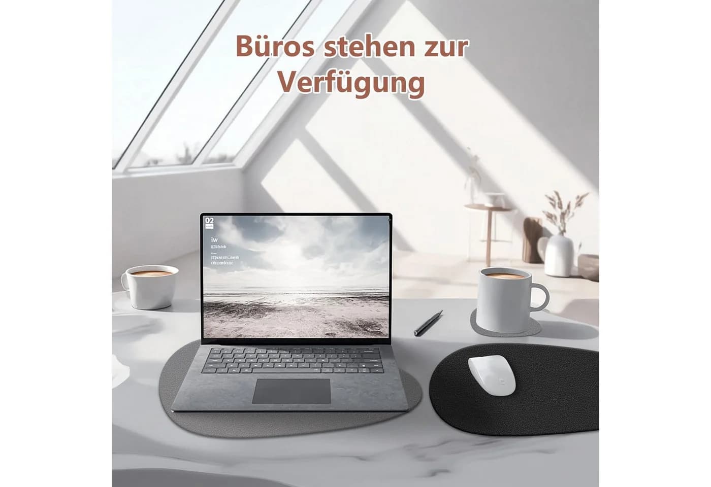 Zaewry Platzset Leder und Untersetzer, Tischsets Abwaschbar, 4-St, Rund Doppelseitig Rutschfest - Bild 5