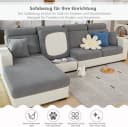 Zaewry Sofahusse Grau Stretch Rutschfest 1-4 Sitze Bild 3