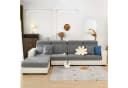 Zaewry Sofahusse Grau Stretch Rutschfest 1-4 Sitze Bild 4