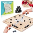 CLTYQ Magnetisches Schachspiel aus Holz mit 20 Figuren Bild 2