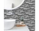 Minicloss Fliesenaufkleber Mosaik Grau Selbstklebend 14 Stück Bild 5