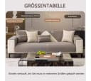 Minicloss Sofaschoner rutschfest Hellgrau Universeller Sofaüberwurf Bild 1
