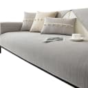 Minicloss Sofaschoner rutschfest Hellgrau Universeller Sofaüberwurf Bild 2