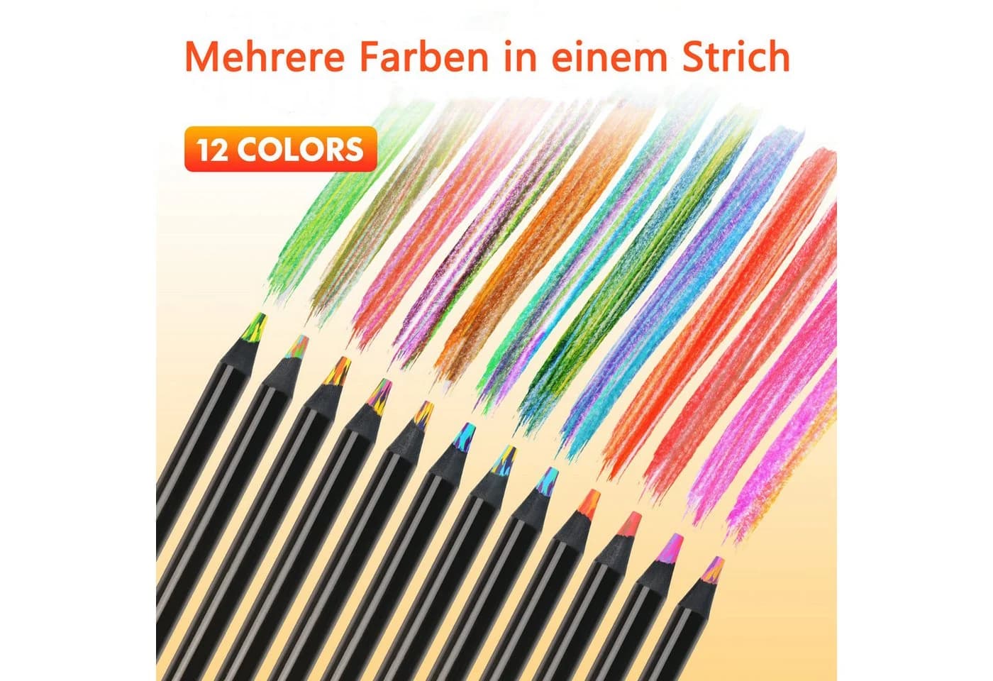 CLTYQ Buntstift Set 8-tlg. Bunt Regenbogenstift Bastelset - Bild 3