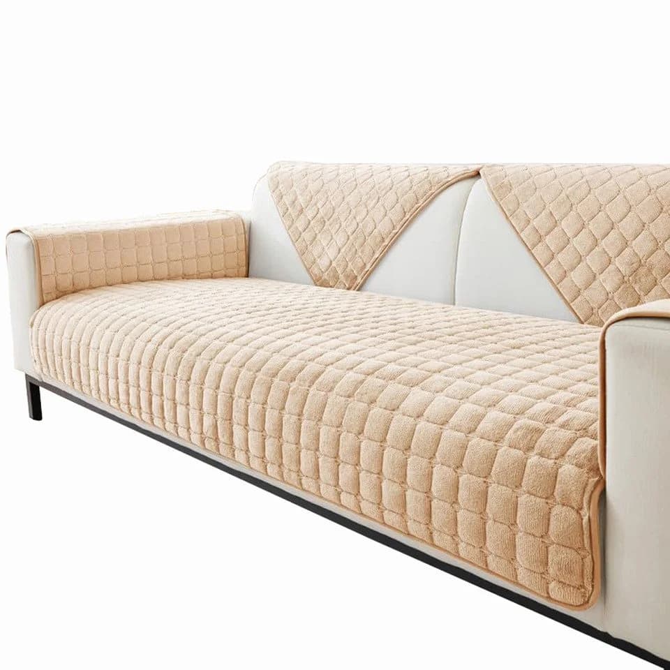 Zaewry Sofabezug Flanell Beige Rutschfest - Bild 2