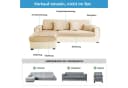 Zaewry Sofabezug Flanell Beige Rutschfest Bild 5