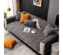 Zaewry Sofabezug Grau Chenille Rutschfest Waschbar Bild 5