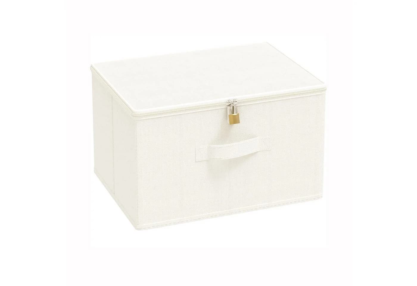 Minicloss Aufbewahrungsbox mit Deckel faltbar Stoffbox Organizer - Bild 2