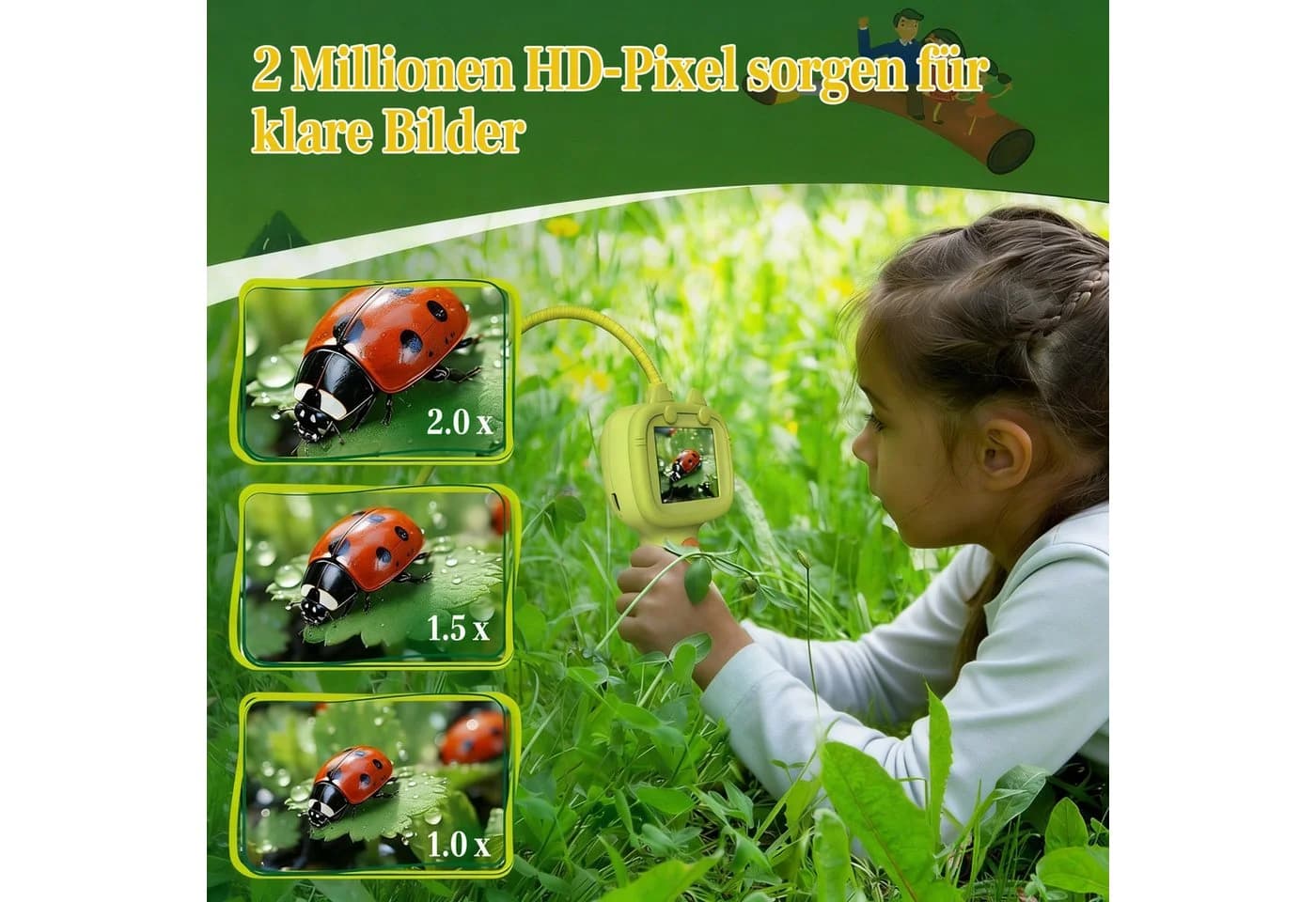 Minicloss Endoskop-Kamera 1080P mit Licht für Kinder - Bild 3