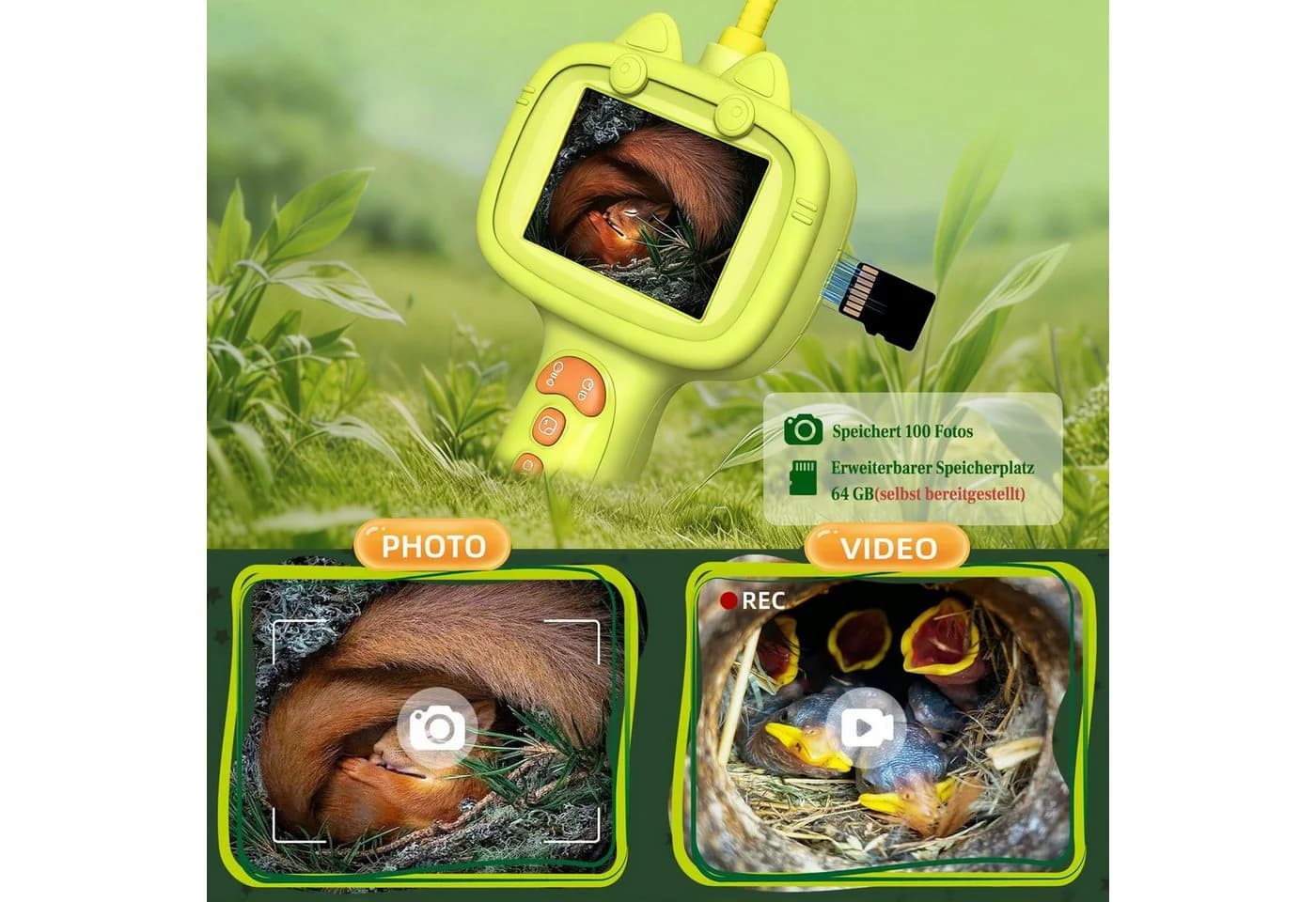 Minicloss Endoskop-Kamera 1080P mit Licht für Kinder - Bild 4