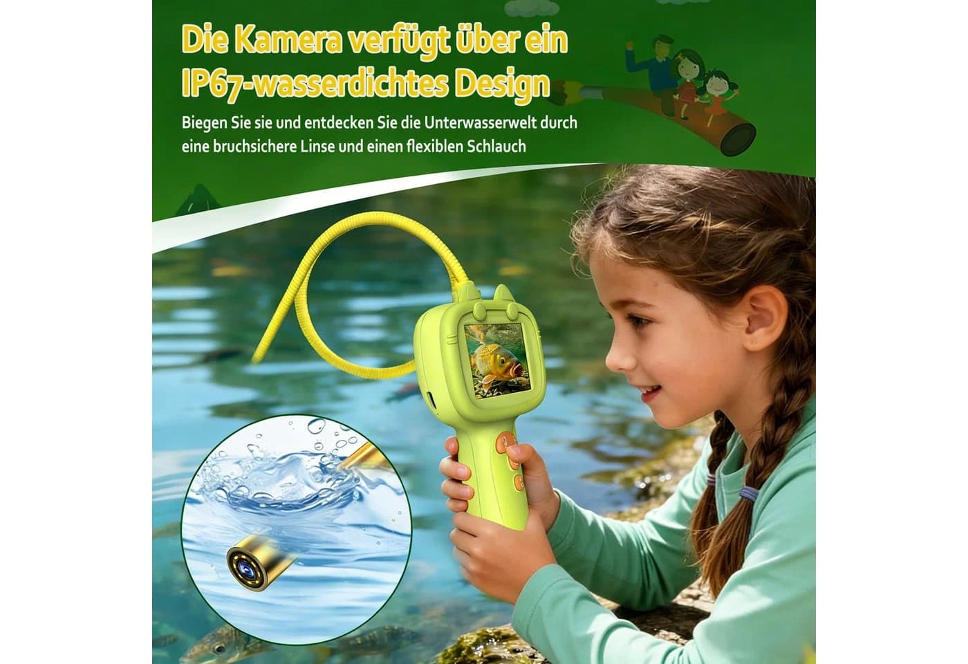 Minicloss Endoskop-Kamera 1080P mit Licht für Kinder - Bild 5