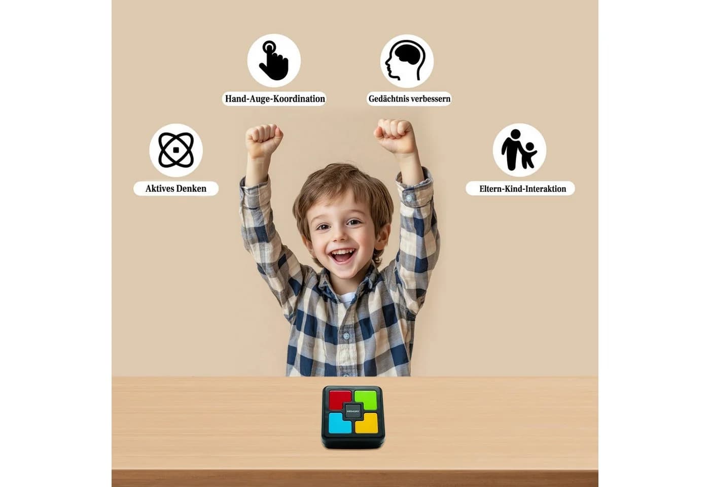 Minicloss Lernspielzeug Intelligenzspielzeug für Kinder: Gedächtnisspiel-Konsole - Bild 3