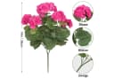 Minicloss Kunstblumenstrauß Geranien 3-tlg. UV-beständig Rot Bild 1