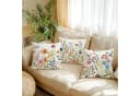 Diwzbyn Kissenbezug 4er Set Blumenmuster Leinenoptik Landhausstil Bild 4