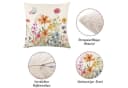 Diwzbyn Kissenbezug 4er Set Blumenmuster Leinenoptik Landhausstil Bild 5
