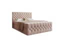 Goldstoff Boxspringbett TAURIEL Rosa Velvet mit Stauraum & Matratze Bild 3