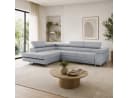 Goldstoff Ecksofa VENUS mit Schlaffunktion & Bettkasten Beige Bild 4