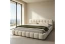 Simurq Polsterbett 140x200 Leinen Beige mit Lattenrost Bild 2