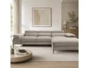 Goldstoff Schlafsofa LARGO Ecksofa mit Schlaffunktion und Stauraum beige Bild 5