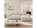 Goldstoff Ecksofa MOUNIR L-Form mit Schlaffunktion und Bettkasten Cord beige Bild 4