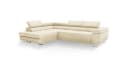Goldstoff Ecksofa VENUS mit Schlaffunktion & Bettkasten Beige Bild 1