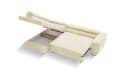 Goldstoff Ecksofa VENUS mit Schlaffunktion & Bettkasten Beige Bild 4