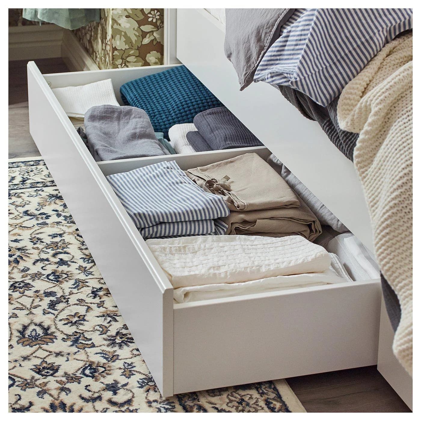 IKEA SONGESAND Bettkasten 2er-Set Weiß
