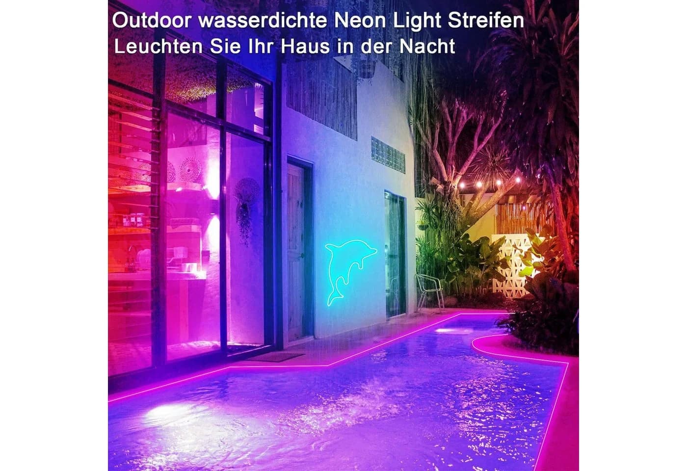 Athlix LED Lichterkette RGB 5V USB IP65 wasserdicht - Bild 3