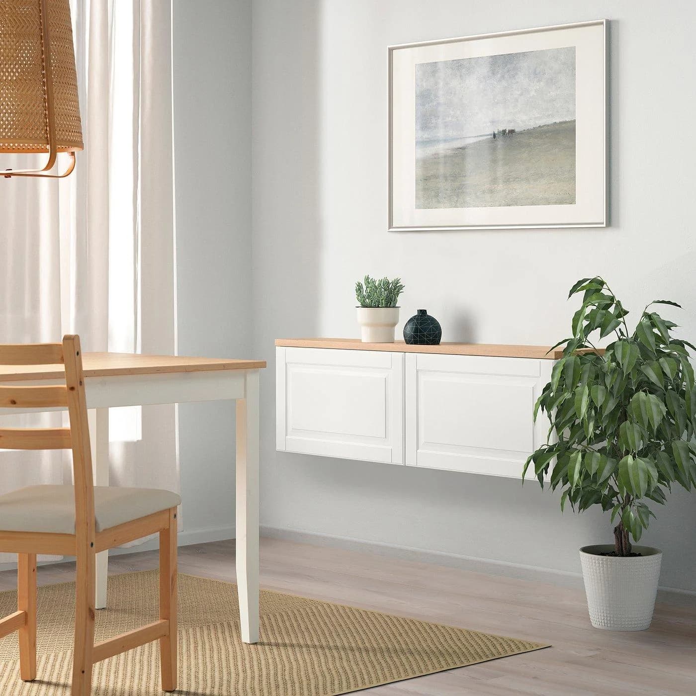 IKEA BESTÅ Schrankkombination für Wandmontage Weiß