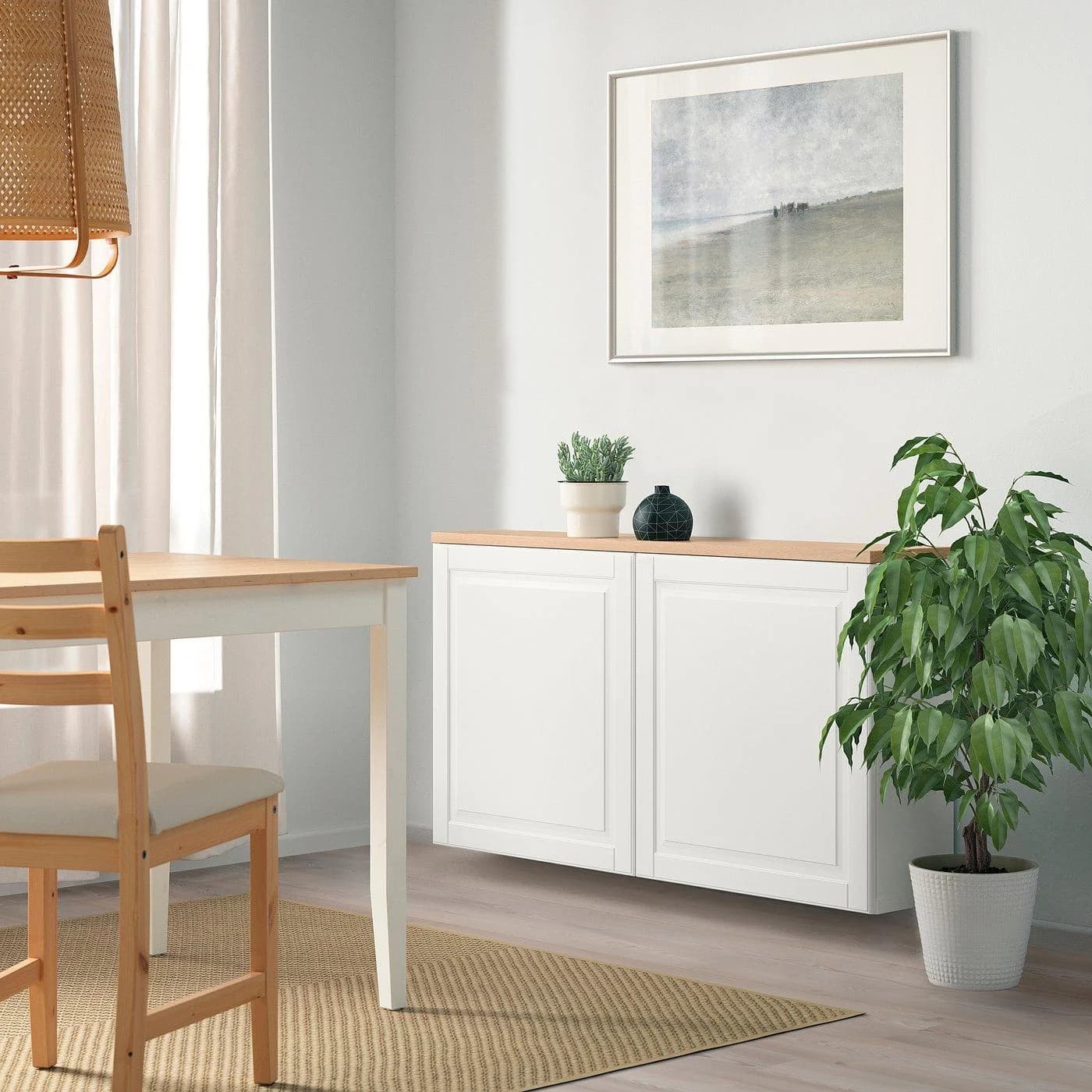 IKEA BESTÅ Schrankkombination für Wandmontage Weiß