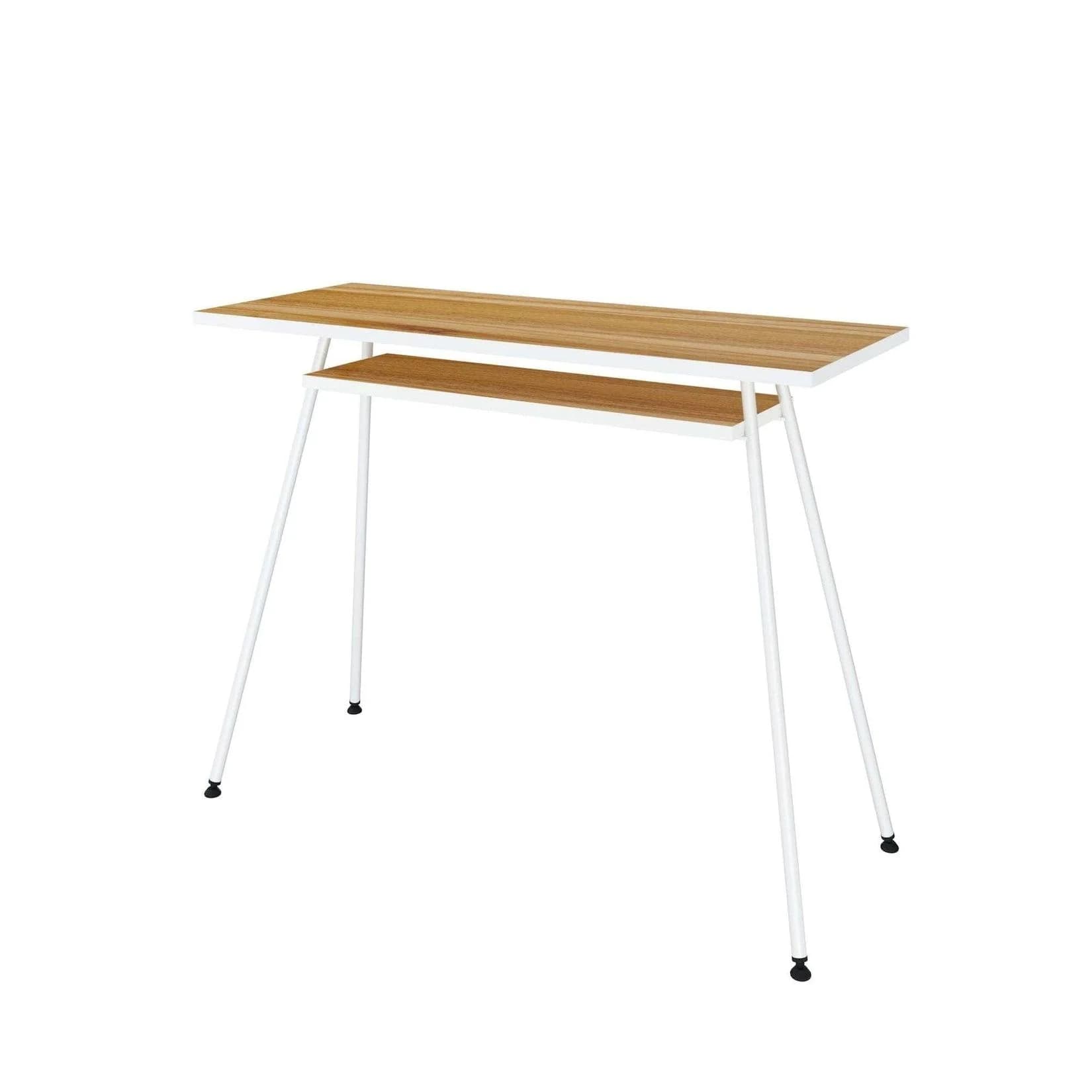 Letti Moderni Bürotisch Kost Dash 100x40 cm Walnuss/Weiß Modern