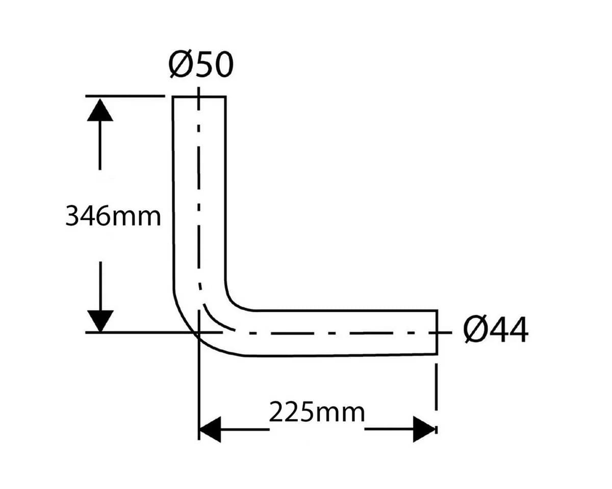 Belvit Spülrohrbogen BV-SR1006 90° Bahama Beige