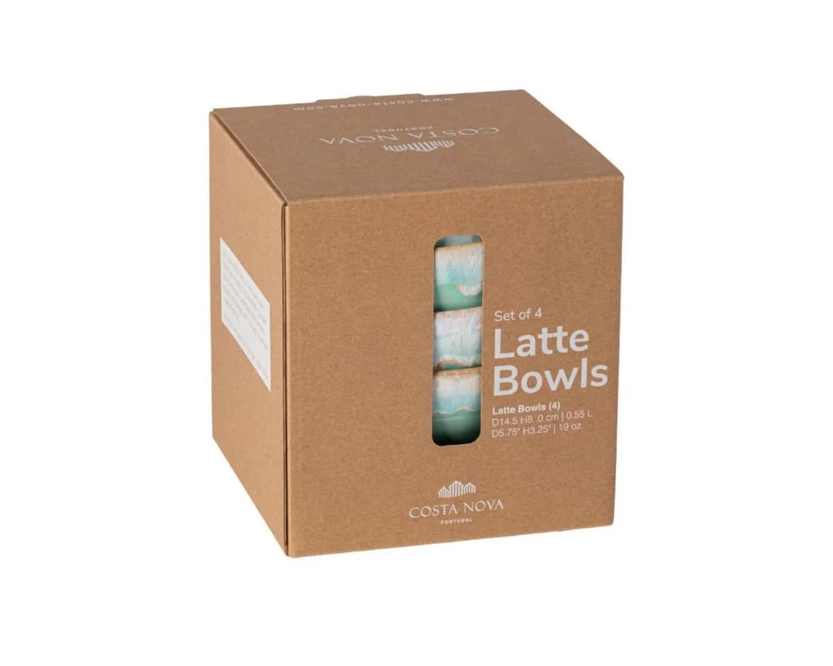 Costa Nova Müslischüssel Latte Grespresso 4-tlg. Aqua Keramik