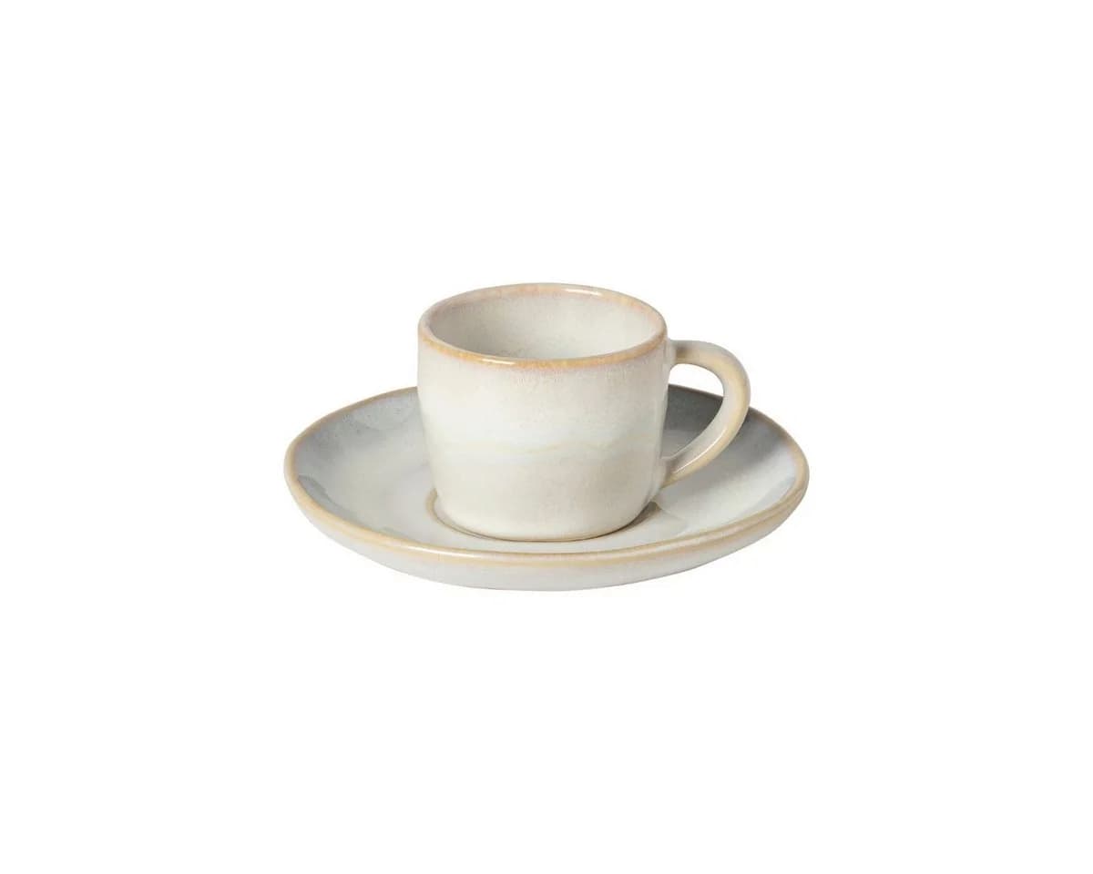 Costa Nova Espressotasse Brisa Salt White Keramik mit Untertasse - Bild 2