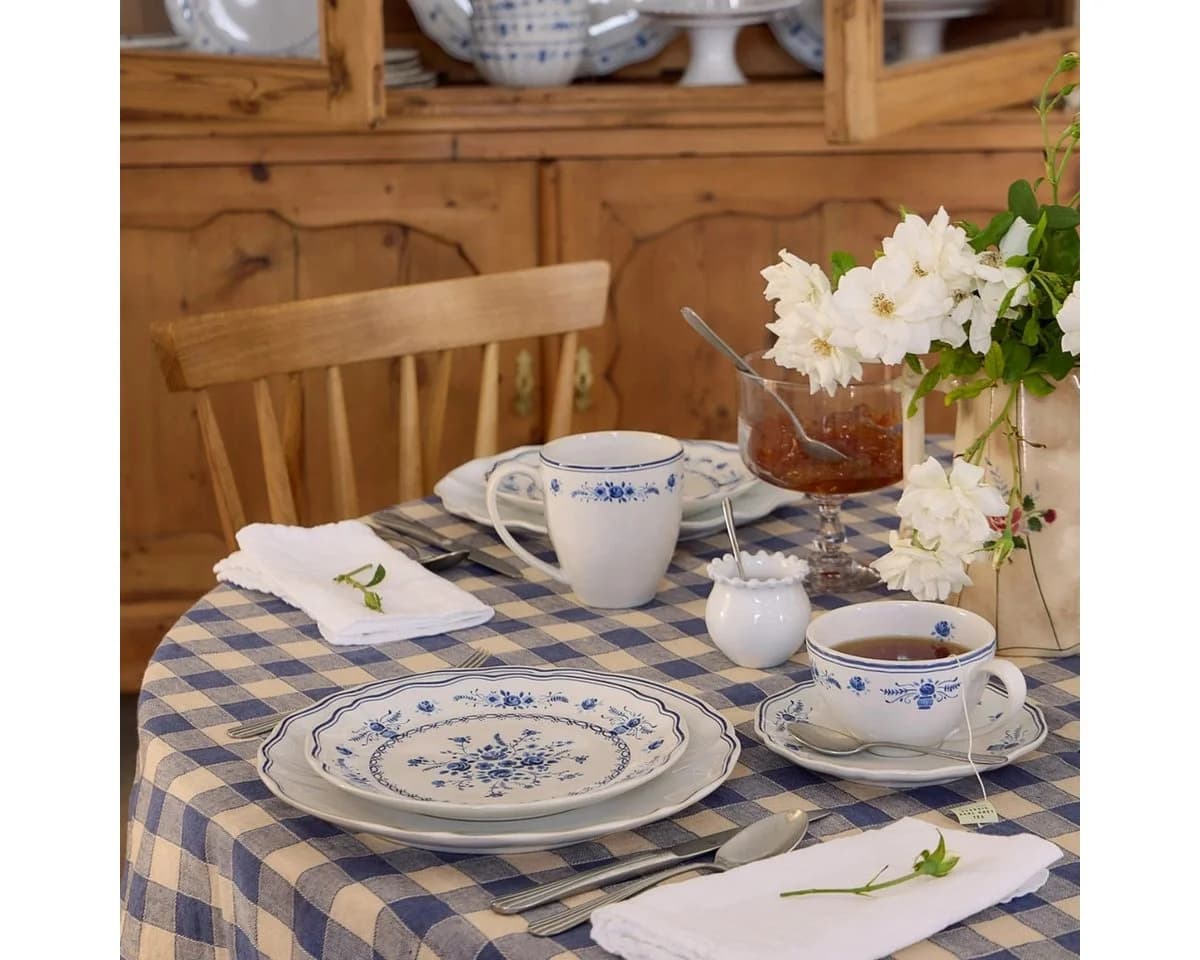 Costa Nova Tasse mit Henkel Vila Blau-Weiß Keramik